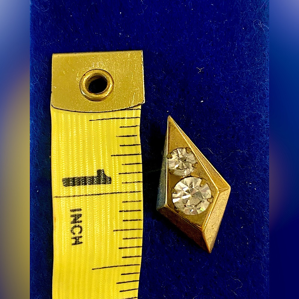 Vintage Petite Gold & Rhinestone Pin